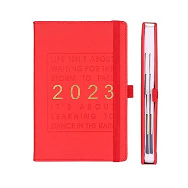 Imagem de Agenda Planner 2022 – Mensal e Semanal, Papel 100g/m², Planejador Mensal 2022, Planejador acadêmico com índice lateral – Tamanho A5 14,5 x 21 cm