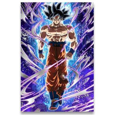 Imagem de Poster Decorativo 42cm X 30cm A3 Brilhante Goku Dragon Ball Dbz B3 - B