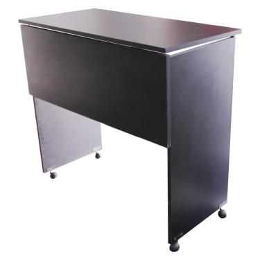 Imagem de Mesa Dobrável Para Estudos Notebook Home Office - Mdf Preto