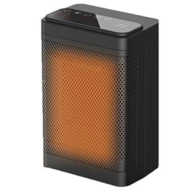 Imagem de VRBFF Aquecedor de espaço, aquecedor de ventilador elétrico portátil, aquecedores de cerâmica PTC oscilantes de 90° com termostato 3 modos 3 velocidades, temporizador 12H, proteção contra superaquecimento, para home office
