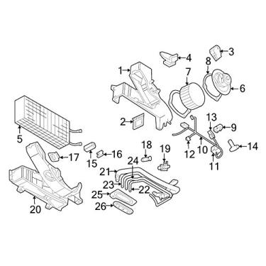 Imagem de Mopar Motor do soprador resistente 04885456AB