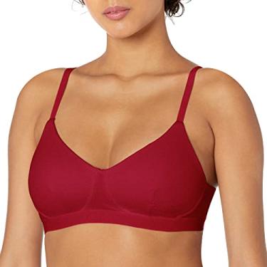 Imagem de Calvin Klein Bralette feminino puro canelado levemente forrado, Rebellious, XG