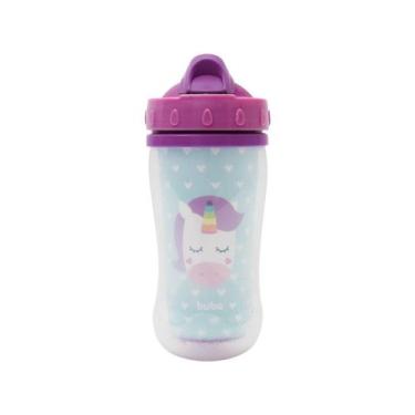 Imagem de Copo Infantil Antivazamento Com Canudo E Tampa - 320ml Buba Animal Fun