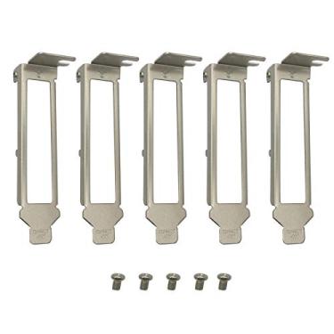 Imagem de BestParts 5 suportes genéricos de perfil baixo para Intel E1G44ET E1G44ET2 I340-T4 I350-T4 HP NC365T DELL H092P K828C HM9JY YT674 Quad Port com parafusos