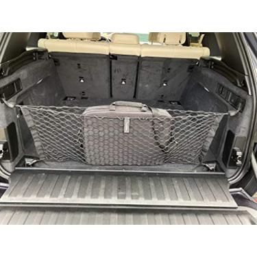 Imagem de Rede de carga em malha elástica automotiva estilo envelope para BMW X5 Acessórios 2020-2022 - Organizador e armazenamento de porta-malas premium - Rede de bagagem para SUV - Melhor organizador de carro para BMW X5