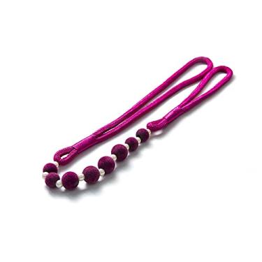 Imagem de Laços de cortina de contas de veludo simples Sem perfuração sem instalação prendedores de cortina de cortina, T8,2 PCS