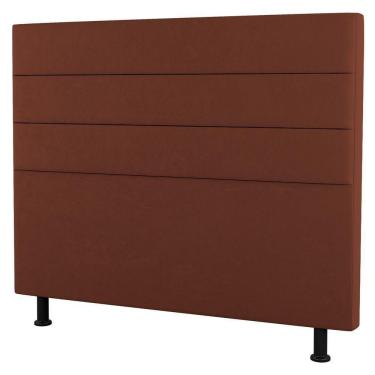 Imagem de Cabeceira Casal Queen Size Malik 160cm Suede Terracota