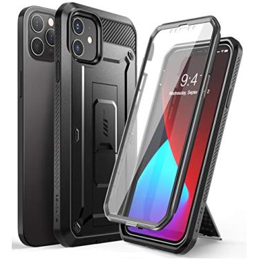 Imagem de SupCase Capa Unicorn Beetle Pro Series para iPhone 12 / iPhone 12 Pro (versão 2020) 6,1 polegadas, protetor de tela integrado capa coldre robusta de corpo inteiro (preto)
