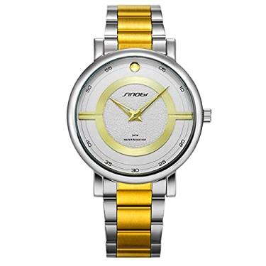 Imagem de Relógio de Pulso Sinobi Relógio Elegante de Aço Inoxidável À Prova D'agua (C1)