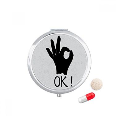 Imagem de Caixa de armazenamento de remédios personalizada OK Outline