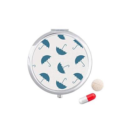 Imagem de Blue Umbrella — Caixa de armazenamento de remédios para chuva e nuvem