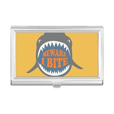Imagem de Carteira com porta-cartões Beware I Bite Shark Illustrate