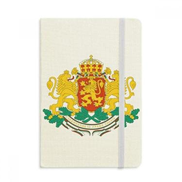 Imagem de Caderno com emblema nacional Sofia Bulgaria oficial de tecido capa dura clássico diário