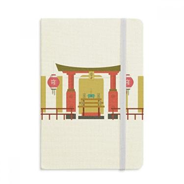 Imagem de Lantern Memorial Gateway China Town Notebook oficial de tecido rígido diário clássico