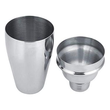 Imagem de Coqueteleira de base côncava, material antiderrapante de grau alimentício, ferramentas para barman, para bar (aço inoxidável 304 500 ml)