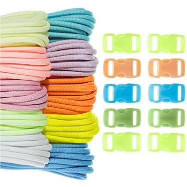 Imagem de Craft County Kit de artesanato de paraquedista de 250 kg, opções de tema variadas, ótimo para todas as idades e todos os níveis de habilidade. Crie pulseira, chaveiro, projetos de cordão