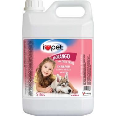 Imagem de Shampoo I Love Pet Morango para Cães e Gatos - 5 Litros