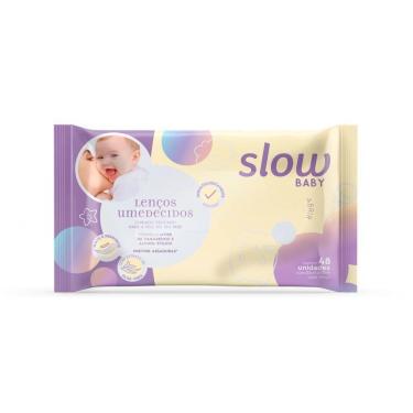 Imagem de Lenços Umedecidos Wipes Slow Baby 48 Unidades