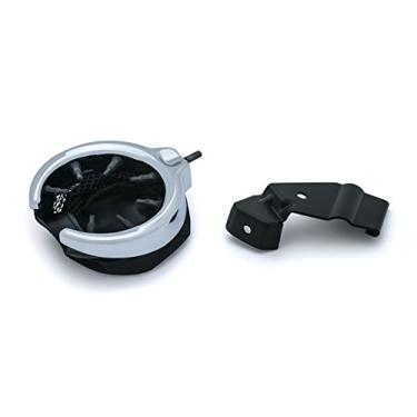 Imagem de Kuryakyn Acessório de motocicleta 1832: Suporte para bebida/copo do passageiro com cesta de malha para motocicletas indianas 2015-19, lado direito, cromado