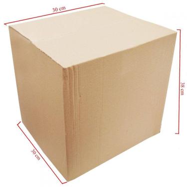 Imagem de Caixa De Papelão Para Correios Simples 20 Unidades Embalagens 30cm x 30cm x 38cm