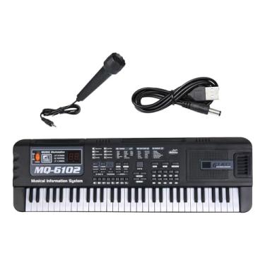 Imagem de Piano Portátil Do Teclado Eletrônico de 61 Teclas para O Palco Da Festa Do Show