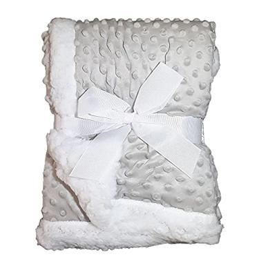 Imagem de Manta Bebe Cobertor Soft Microfibra Com Sherpa Relevo Cinza