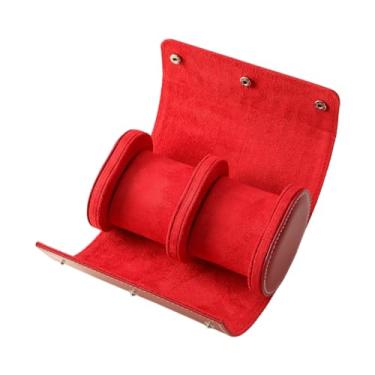 Imagem de Caixa de relógio de couro elegante organizadora de relógio caixa de armazenamento de relógio PU material de poliuretano perfeito para armazenamento de relógios organizador de caixa de relógio de couro