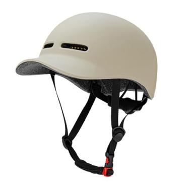 Imagem de Tachiuwa Capacete de bicicleta ciclismo capacete ventilação para adultos, capacetes esportivos, capacete de bicicleta para deslocamento de bicicleta de estrada, Bege