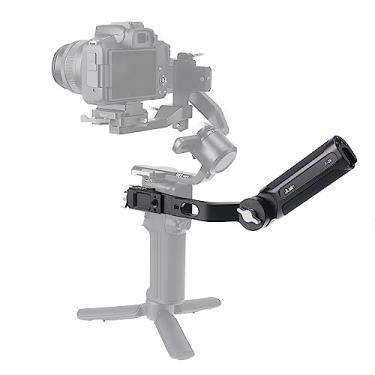 Imagem de FocusFoto Alça de mão para DJI Ronin RS2/RSC2/RS3/RS3 Pro/RS3 Mini/RS4 PRO, estabilizador portátil de liga de alumínio 180 com alça ajustável de 1/10.2 cm 3/20.3 cm para microfone de monitor