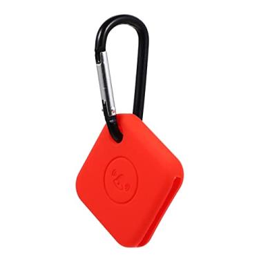 Imagem de Veemoon 2 Unidades caso rastreador Estojo de proteção para Tile Mate Camada de silicone para Tile Mate leve marcador tampa de proteção chaveiro pró mosquetão Gel de sílica vermelho