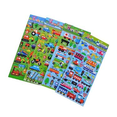Imagem de BESTonZON 20 Folhas adesivos de desenhos animados desenhos animados 3d decalques crianças adesivos fofos adesivos infantis adesivos 3D adesivos inchados carro Transporte filho