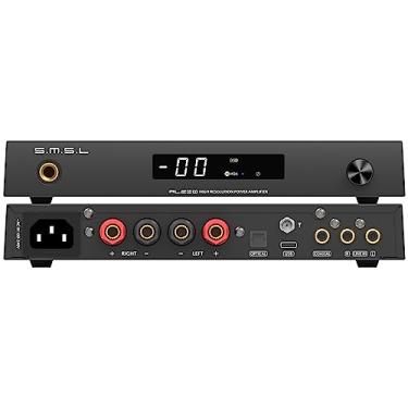Imagem de SMSL AL200,Amplificador Hi-Fi,Chip Amplificador estéreo Classe D MA5332MS,potência de saída de 165 W,saída de amplificador de ouvido integrada,XMOS 16 core XU-316 de terceira geração,7 EQ ajustáveis