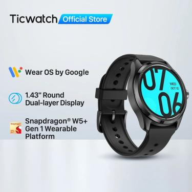 Imagem de TicWatch Pro 5 Wear OS Smartwatch construído com mais de 100 modos esportivos Bússola 5ATM