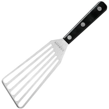 Imagem de Lamson Espátula de chef de 7,6 cm x 15,2 cm com alça Noir ultra durável - mão esquerda