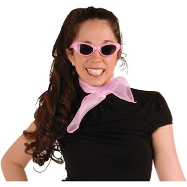Imagem de Cachecol de chiffon rosa acessório de festa (1 unidade) (1 pacote)