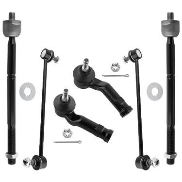 Imagem de BOXI Conjunto de 6 peças de haste de direção externa frontal para Mazda 3 2004-09 / para Mazda 3 Sport 2009 / para Mazda 5 2006-14 - APENAS MOTORES ESPIRADOS NATURALMENTE | K80235 ES800025 ES800026