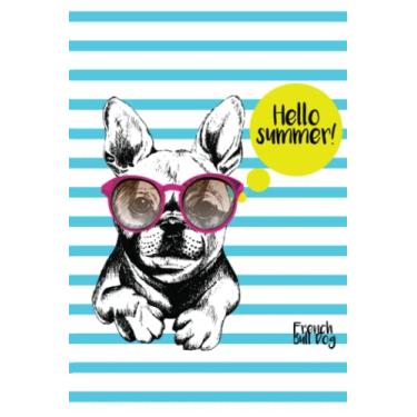 Imagem de HELLO SUMMER DOGS - BULLDOG FRANCÊS AZUL: A Whimsy & Wishes Journal (diário, caderno) (diários de capricho e desejos)