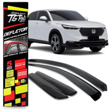 Imagem de Calha Chuva Defletor Inteiriça Slim New Hrv 4 Portas 2023 Fumê 100% Acrílico