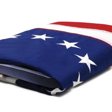 Imagem de Anley EverStrong Series Betsy Ross Flag 3x5 pés Heavy Duty Nylon - Estrelas bordadas e listras costuradas - 4 linhas de costura - Bandeiras históricas patrióticas dos EUA com ilhós de latão 3 x 5 pés