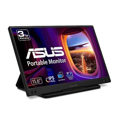 Imagem de ASUS Monitor USB portátil ZenScreen de 15,6 polegadas 1080P (MB166C) - Full HD, IPS, USB Tipo-C, tripé, superfície antirreflexo, capa protetora, garantia de 3 anos