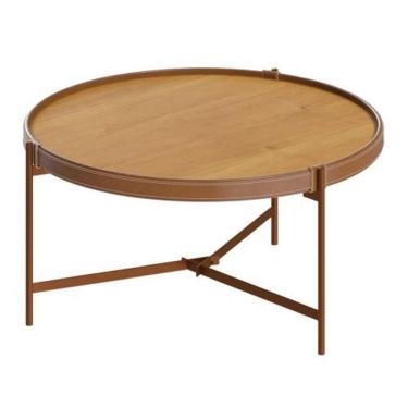 Imagem de Mesa Aqua Centro Pequena - Nature/cobre