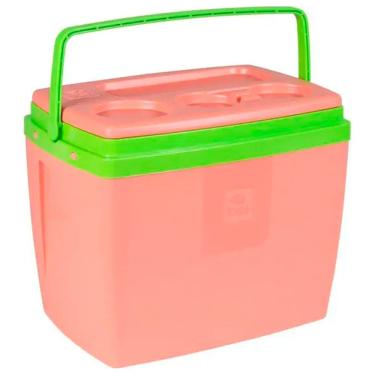 Imagem de Caixa Térmica Bel Fix 19L 20QT com Alça + Suporte para Copo Capac. 26 Latas