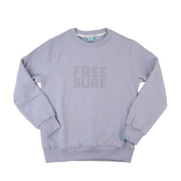 Imagem de Blusa Moletom Infantil Freesurf Lines Lilás - 14100-Feminino