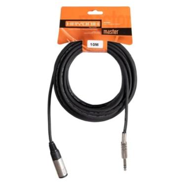 Imagem de HAYONIK, Cabo Extensor Para Fone de Ouvidos Linha Profissional P10 Macho Estéreo X P10 Fêmea Estéreo 10 Metros Linha Brasil