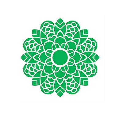 Imagem de Stencil de Acetato para Pintura OPA Simples 30,5 x 30,5 cm - 2475 Mandala Folhas