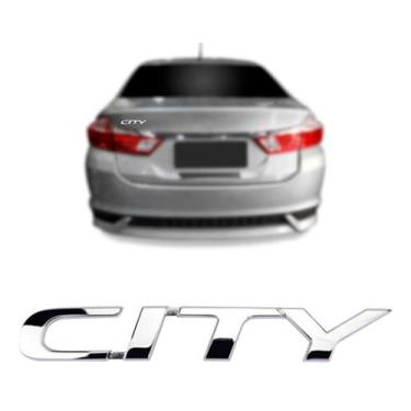 Imagem de Emblema Letreiro City Ano 2015 Acima Peça Cromada - Honda