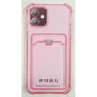 Imagem de Capinha Proteção de Camera e Porta Cartão Compativel com iPhone 12 6.1