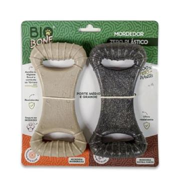 Imagem de Kit Biobone 2 Unid. Mordedor Natural para Cães (Grande Kit, Laranja e Carvão)