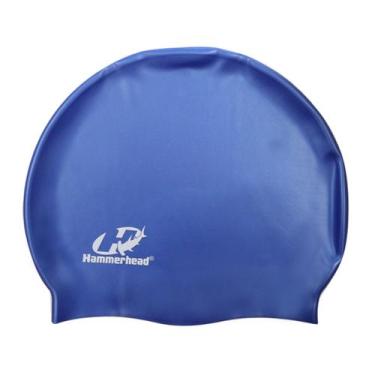 Imagem de Touca de Natação Silicone Adulto XL Lisa Hammerhead, Azul royal