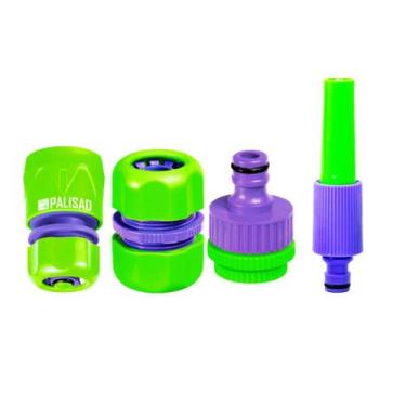 Imagem de Kit Conectores Para Mangueira Engate Rápido Adaptador Esguicho 4pcs 1/